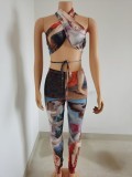 Sleeveless strap hollow positioning printing set