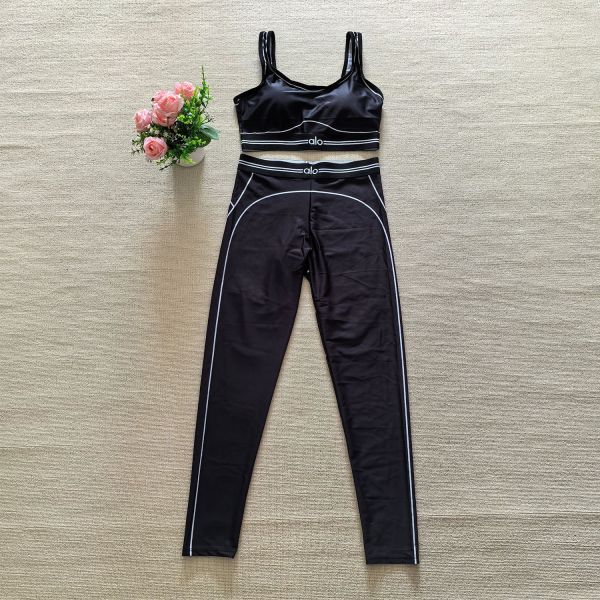 Two piece set of letter yoga exercise