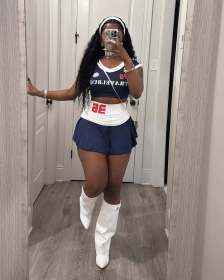 Printed Sports Skirt Set Y30032