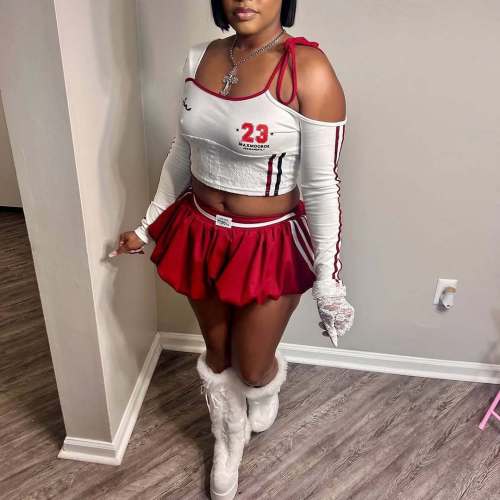 Short skirt set, half skirt two-piece set FF1429