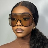 Large frame polarized one-piece sunglasses and eye protection glasses KD68238