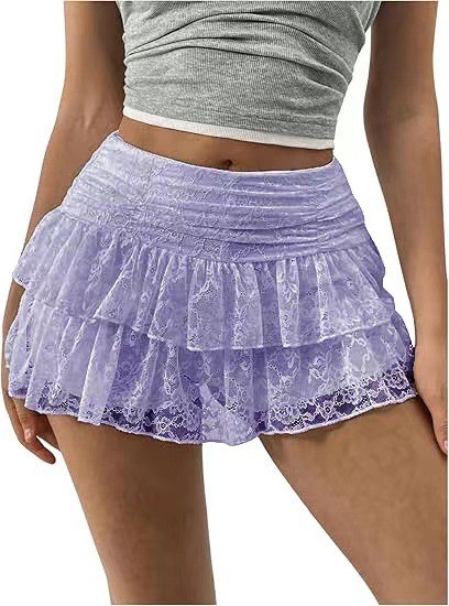 Shang lace lace short skirt and half skirt HGWLD12369