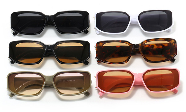 Square narrow frame sunglasses KD77157