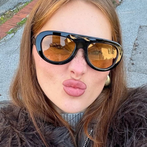 Small frame frog shaped sunglasses KD1378