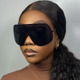 Large frame polarized one-piece sunglasses and eye protection glasses KD68238