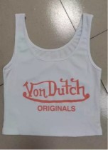 Letter printed vest Letter printed vest