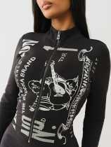 Zipper long sleeved shorts set Zipper long sleeved shorts set