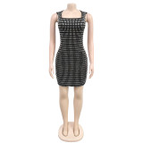 Hot stamping bag arm suspender dress