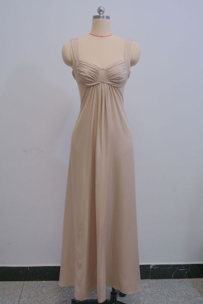 Strapless camisole backless long skirt dress