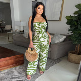 Embracing printed chest hugging collar slim fit jumpsuit