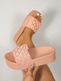 Lengge sponge cake thick soled women's sandals