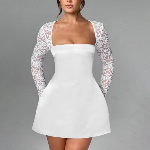 Lace A-line dress