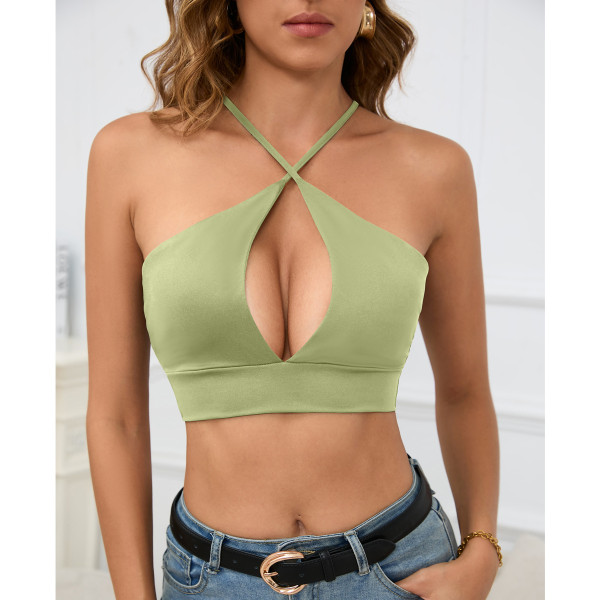 Hollow camisole top and vest