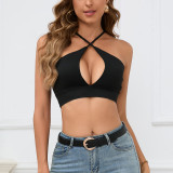 Hollow camisole top and vest