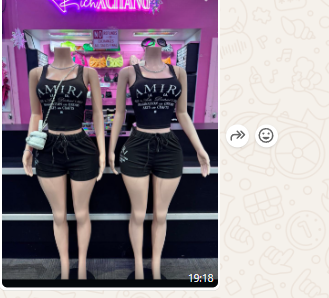 Printed pocket vest shorts set X769689798926
