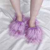 Imitation plush slippers