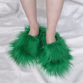Imitation plush slippers