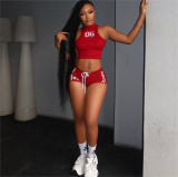 Tank top shorts sports suit