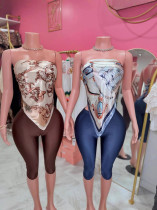 Printed chest wrap versatile set