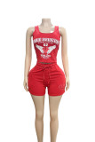 Tank top shorts print set