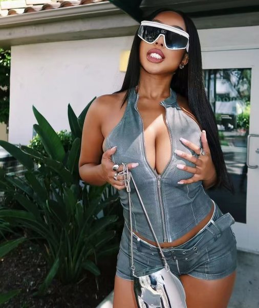 Cowboy Sleeveless Zipper Short Top Elastic Shorts Belt Set