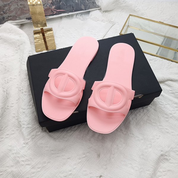 One word beach jelly slippers crystal shoes