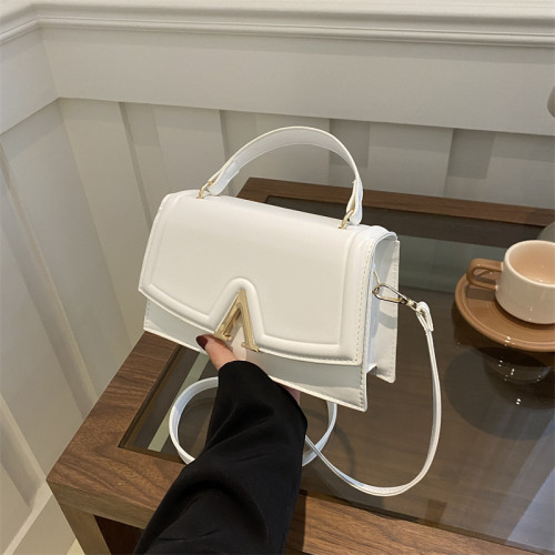 Large capacity crossbody bag, candy colored, simple hand-held small bag