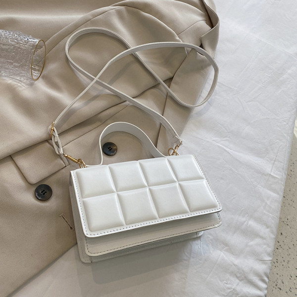 Vintage crossbody carrying small square bag