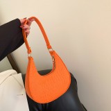 Stone patterned armpit shoulder handbag