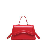Candy colored one shoulder hand-held diagonal cross bag