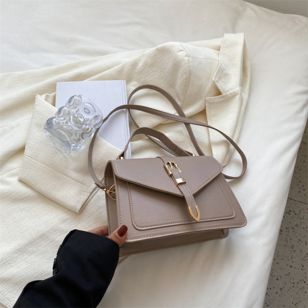 One shoulder crossbody bag versatile small square bag