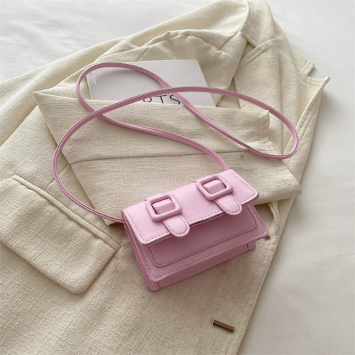 Single shoulder diagonal candy women's bag