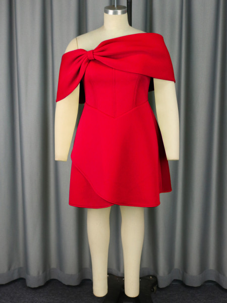 Multi color one shoulder dress party dress