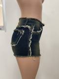 Hairy washed shorts