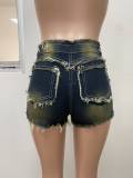 Hairy washed shorts