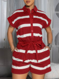 Short sleeved loose jumpsuit sports jumpsuit