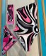 Striped one-piece swimsuit+square scarf and Headscarf PH2510-2