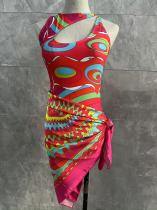 One-piece split bikini swimsuit