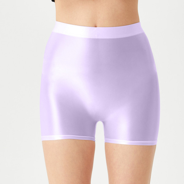 Front seamless silky high stretch oversized quick drying shorts