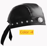 Skeleton Rivet Leather Strap Hat Ball Lebi Sea Pirate Hat M769933965790