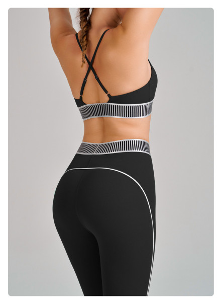 Hanging sports bra pants yoga suit B6052+K5608