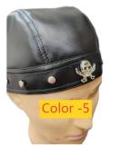Skeleton Rivet Leather Strap Hat Ball Lebi Sea Pirate Hat M769933965790