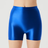 Front seamless silky high stretch oversized quick drying shorts