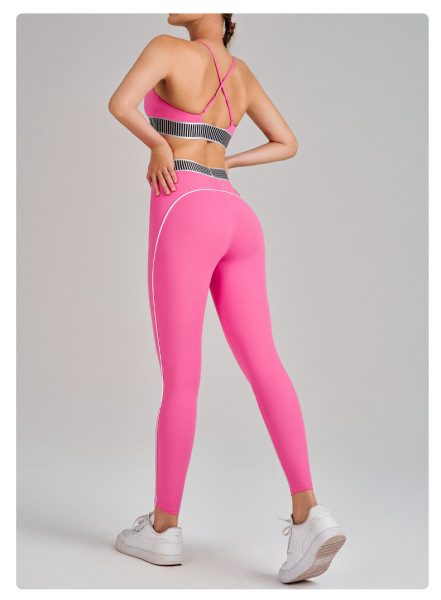Hanging sports bra pants yoga suit B6052+K5608