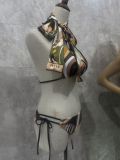 Hairband split one-piece bikini swimsuit