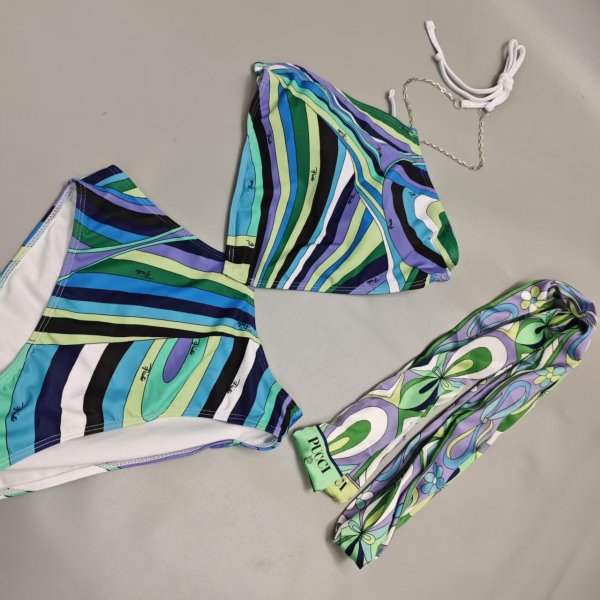 Hairband split bikini swimsuit