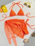 Split swimsuit swimsuit three piece set