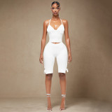 Neck tie rope strapless and backless suit