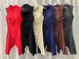 Woolen jumpsuit with hollow back zipper yoga suit
