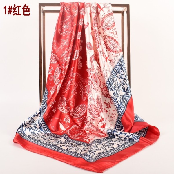 Printed generous scarf, dual color scarf, silk scarf, headscarf, shawl